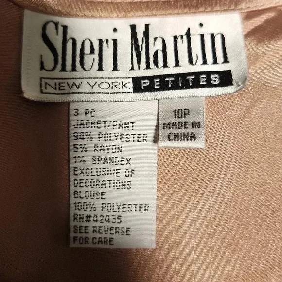 Sheri Martin Women’s Vintage Champagne Satin Tank Top - Picture 10 of 10